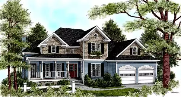 image of 2 story contemporary house plan 7618